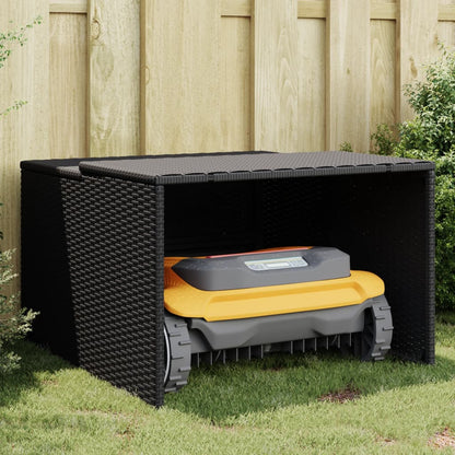 Mähroboter-Garage 86X90X52/57 Cm Poly Rattan