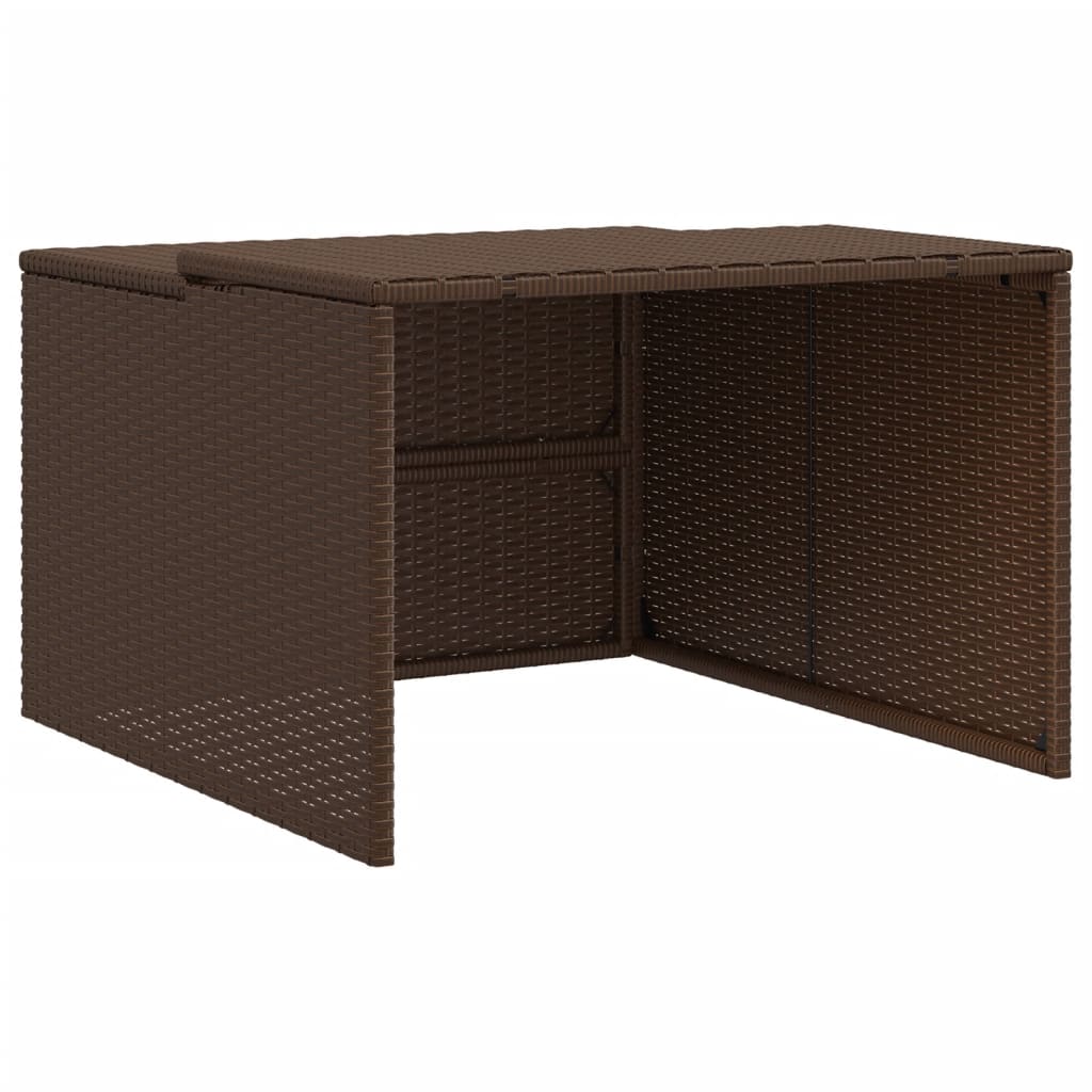 Mähroboter-Garage 86X90X52/57 Cm Poly Rattan