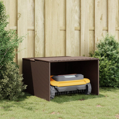 Mähroboter-Garage 86X90X52/57 Cm Poly Rattan