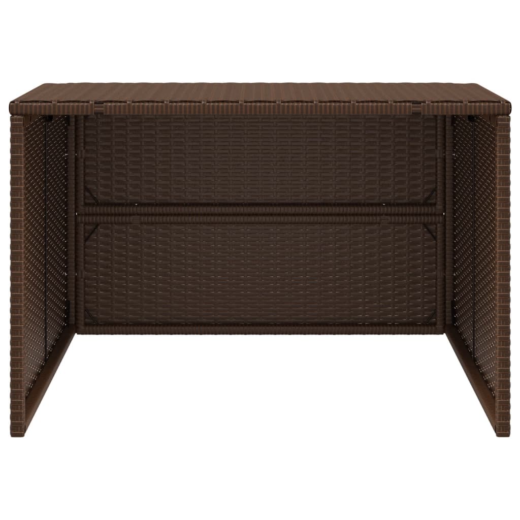Mähroboter-Garage 86X90X52/57 Cm Poly Rattan