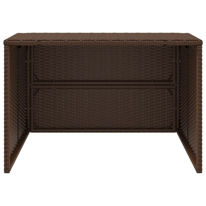 Mähroboter-Garage 86X90X52/57 Cm Poly Rattan