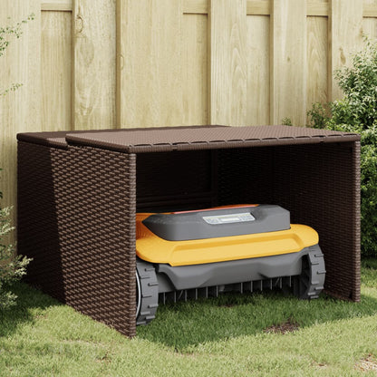 Mähroboter-Garage 86X90X52/57 Cm Poly Rattan
