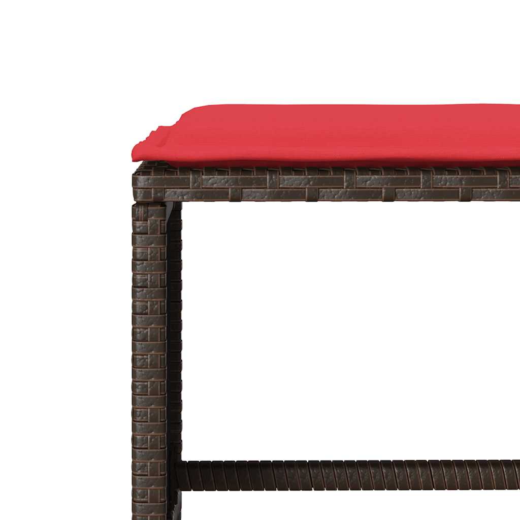 4-Tlg. Garten-Sofagarnitur Mit Kissen Poly Rattan