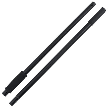 Heugabel-Stiel Ø3,5X127,5 Cm Schwarz Stahl
