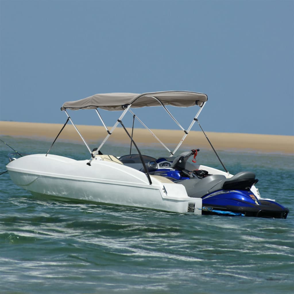 4-Bow Bimini-Top Mit Seitenteilen Anthrazit Grau