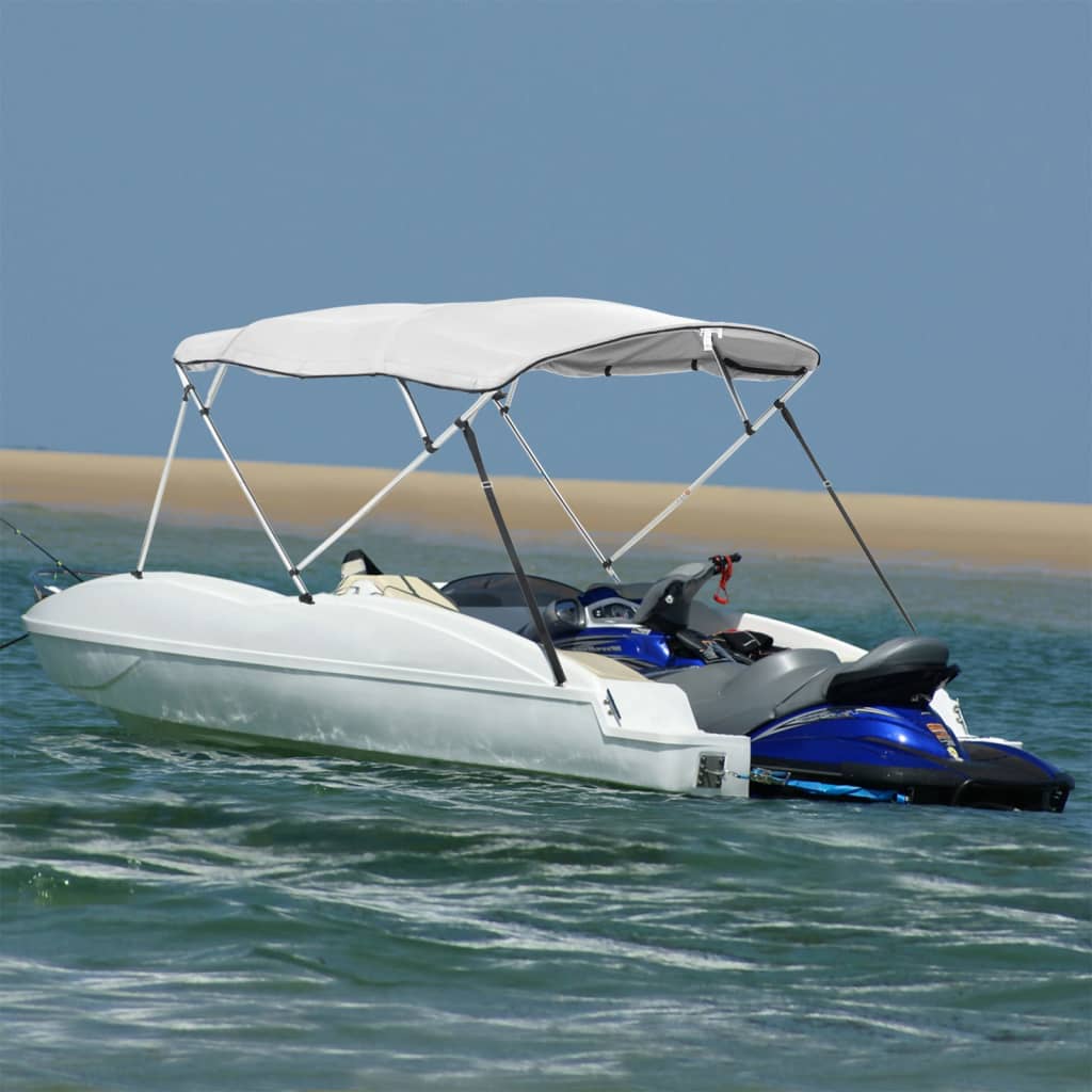 3-Bow Bimini-Top Mit Mesh-Seitenteilen Weiß