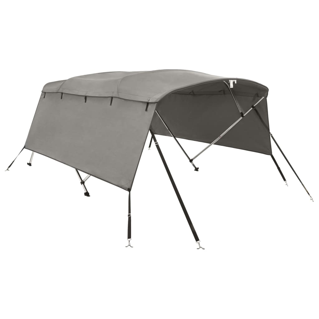 4-Bow Bimini-Top Mit Seitenteilen Anthrazit Grau
