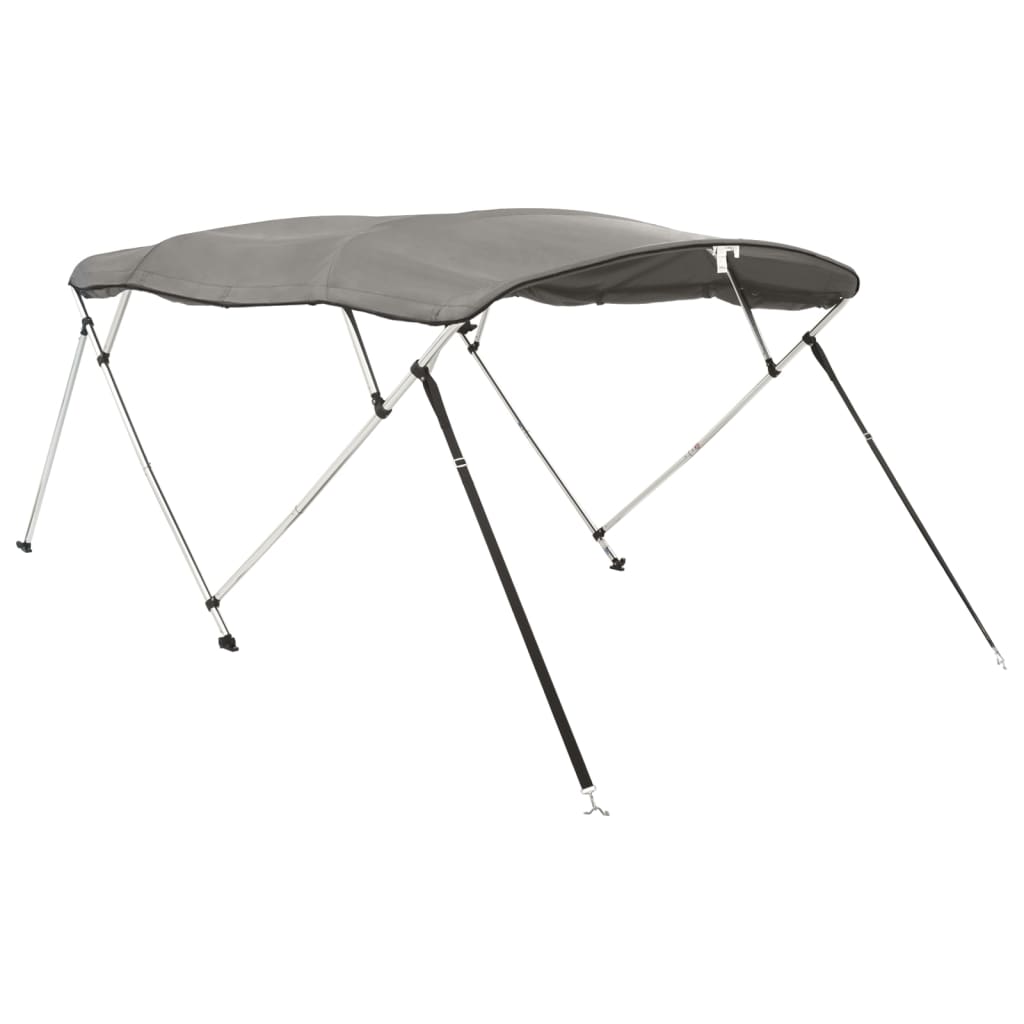 4-Bow Bimini-Top Mit Seitenteilen Anthrazit Grau