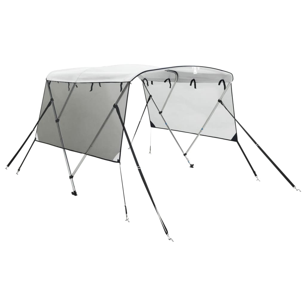 3-Bow Bimini-Top Mit Mesh-Seitenteilen Weiß