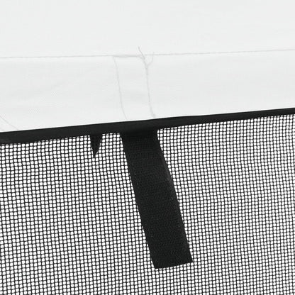 3-Bow Bimini-Top Mit Mesh-Seitenteilen Weiß