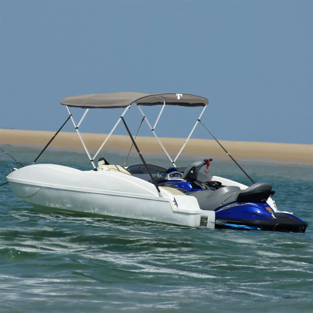 4-Bow Bimini-Top Mit Seitenteilen Anthrazit Grau