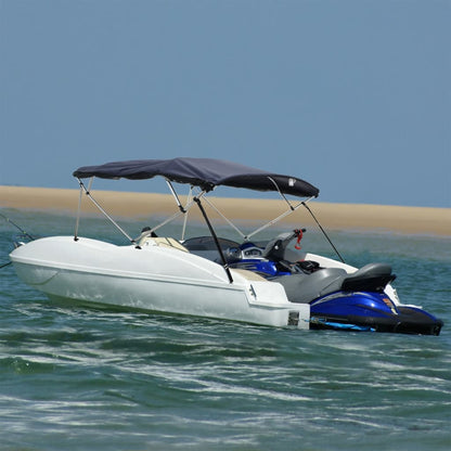 4-Bow Bimini-Top Mit Mesh-Seitenteilen Blau