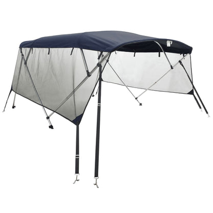4-Bow Bimini-Top Mit Mesh-Seitenteilen Blau