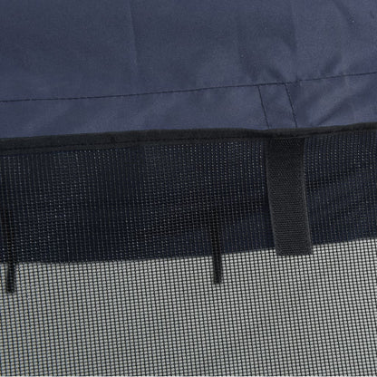 4-Bow Bimini-Top Mit Mesh-Seitenteilen Blau