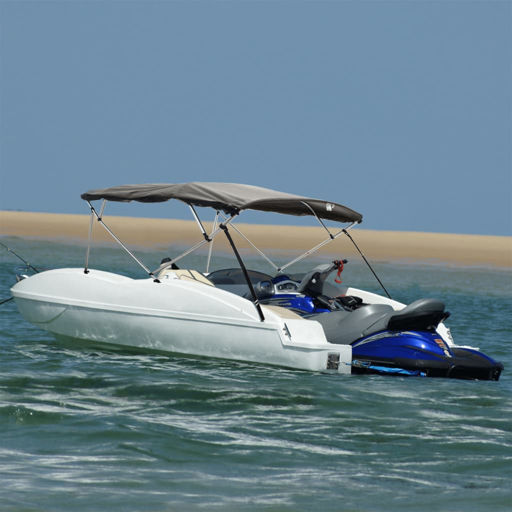 4-Bow Bimini-Top Mit Seitenteilen Anthrazit Grau