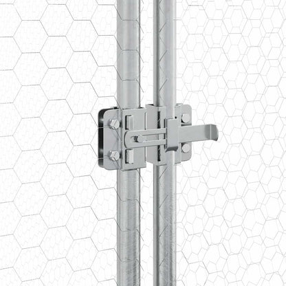 Hühnerkäfig Silbern Verzinkter Stahl
