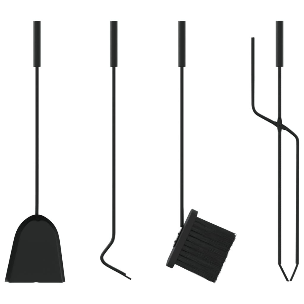 5-Tlg. Kaminwerkzeug-Set 23X15X66 Cm Stahl