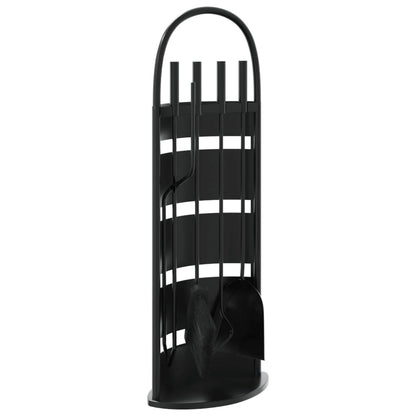 5-Teiliges Kaminbesteck-Set 23 X 15 X 66 Cm Stahl