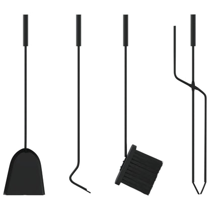 5-Teiliges Kaminbesteck-Set 18X56 Cm Stahl