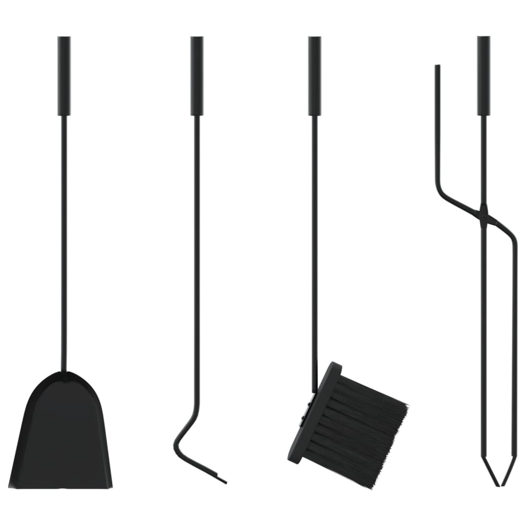 5-Teiliges Kaminbesteck-Set 18X56 Cm Stahl