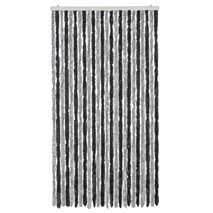 Fliegenvorhang Chenille Grau Und Schwarz