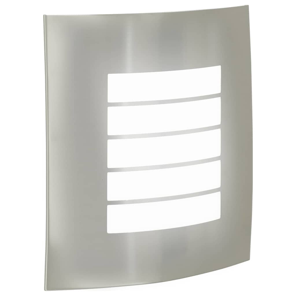 Außenwandleuchte Silber 23,5 X 9 X 26 Cm Und Plastik