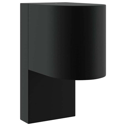 Außenwandleuchte Schwarz 12 X 7 X 15 Cm Edelstahl
