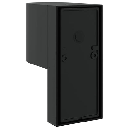 Außenwandleuchte Schwarz 12 X 7 X 15 Cm Edelstahl