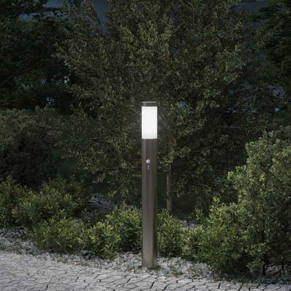 Pollerleuchte Mit Sensor 80 Cm Edelstahl Ip44