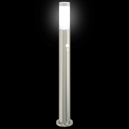 Pollerleuchten Mit Sensor 3Er 80 Cm Edelstahl Ip44