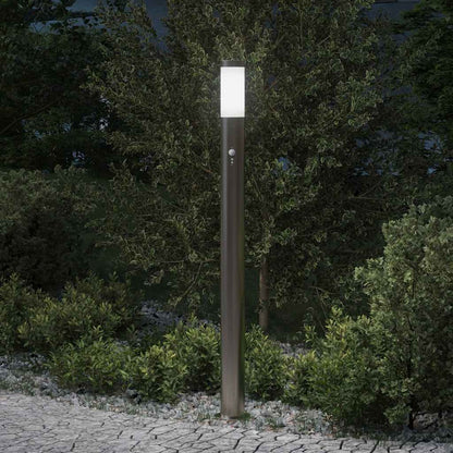 Pollerleuchte Mit Sensor 110 Cm Edelstahl Ip44
