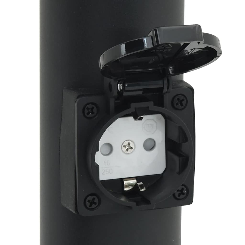 Pollerleuchten Mit Sensor&Steckdose 3Er 50 Cm Edelstahl Ip44