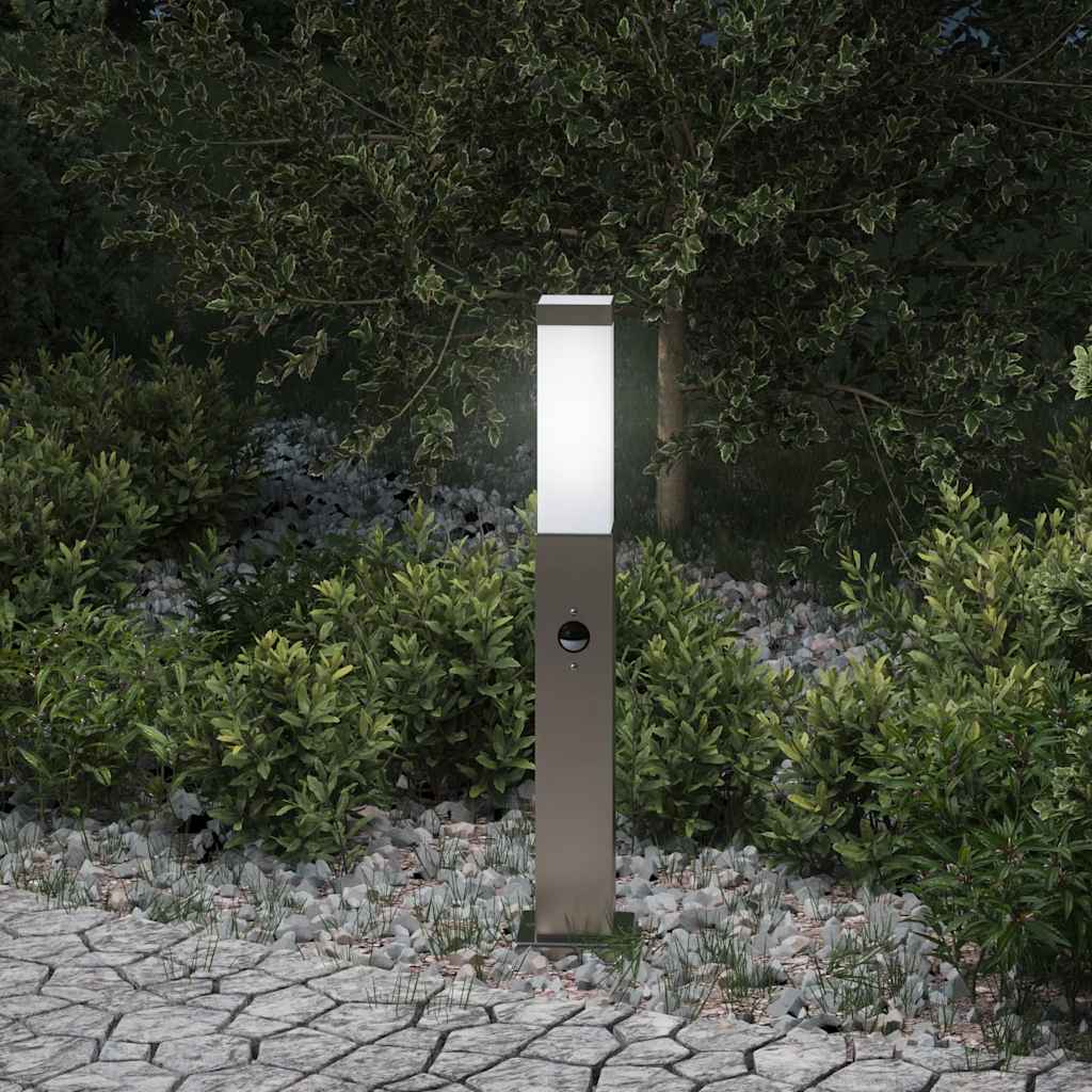 Pollerleuchte Mit Sensor 50 Cm Edelstahl Ip44