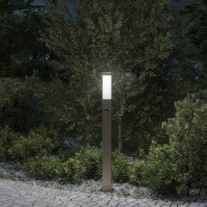 Pollerleuchte Mit Sensor 80 Cm Edelstahl Ip44