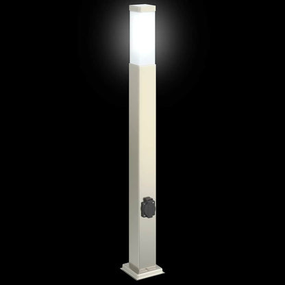 Pollerleuchten Mit Auslass 3 Stk. 80 Cm Edelstahl Ip44
