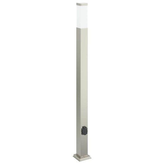Pollerleuchte Mit Auslass 110 Cm Edelstahl Ip44