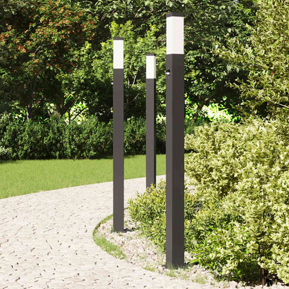 Pollerleuchten Mit Sensor 3 Stk. 110 Cm Schwarz Ip44