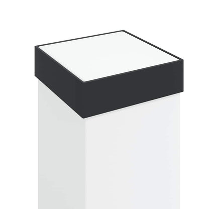 Pollerleuchten Mit Steckdose 3 Stk. 80 Cm Schwarz Ip44