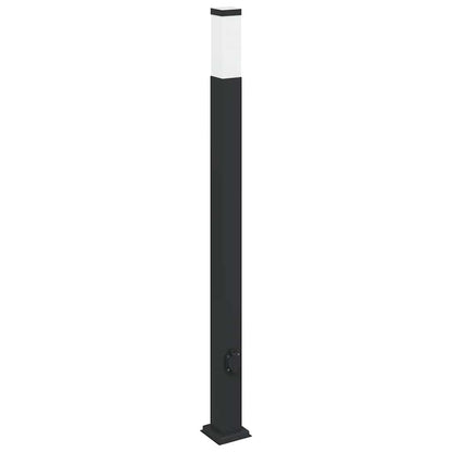 Pollerleuchte Mit Auslass 110 Cm Schwarz Ip44