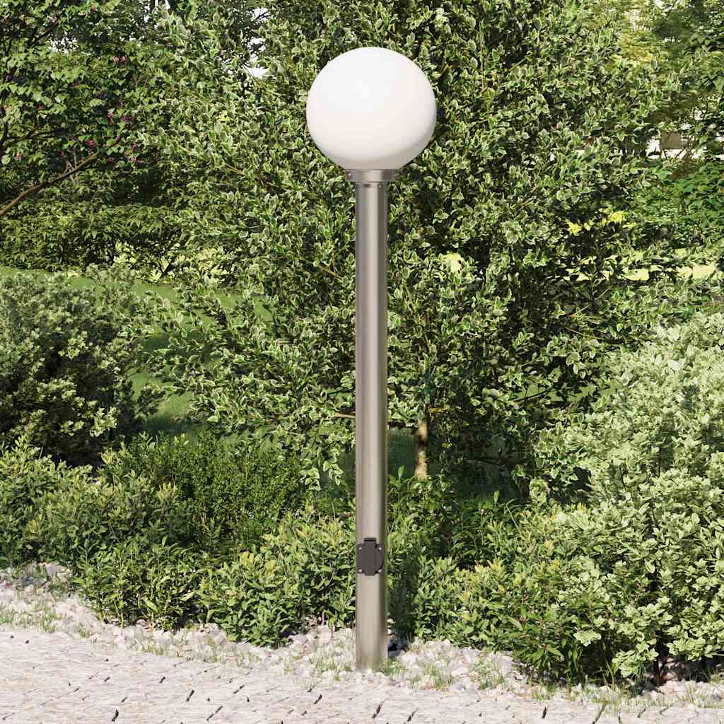 Pollerleuchte Mit Auslass 120 Cm Edelstahl Ip44