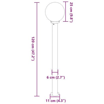 Pollerleuchte 120 Cm Schwarz Ip44