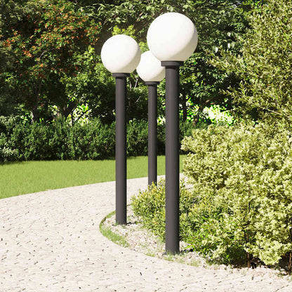 Pollerleuchten 3 Stk. 120 Cm Schwarz Ip44