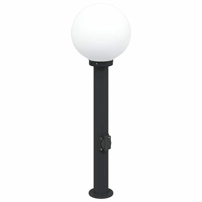 Pollerleuchten Mit Steckdose 3 Stk. 80 Cm Schwarz Ip44