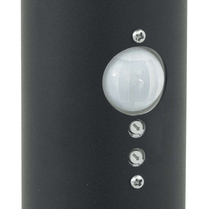 Pollerleuchte Mit Sensor Und Steckdose 80 Cm Schwarz Ip44