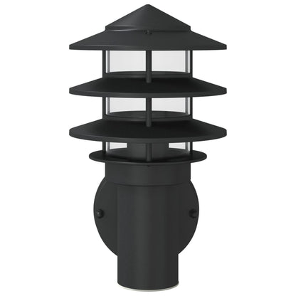 Außenwandleuchten 2 Stk. Edelstahl Schwarz