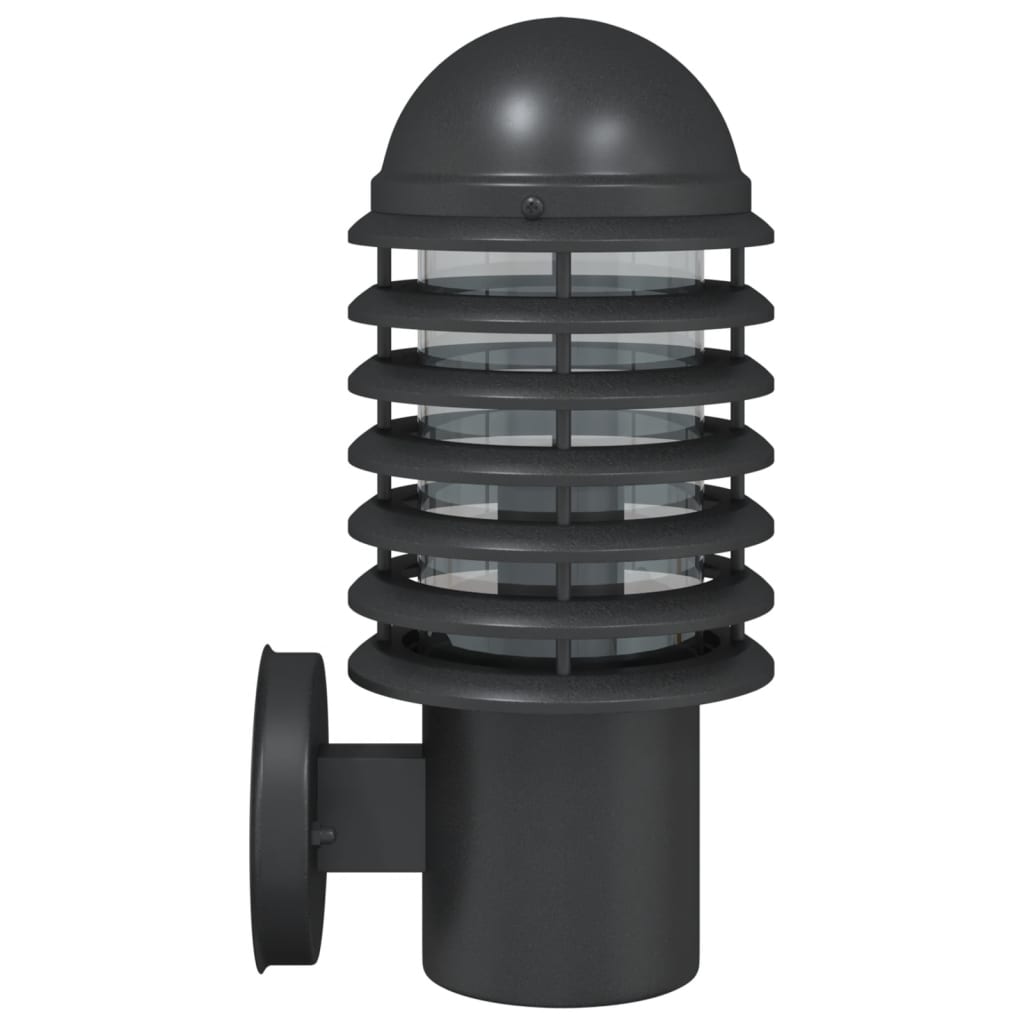 Außenwandleuchte Edelstahl Schwarz