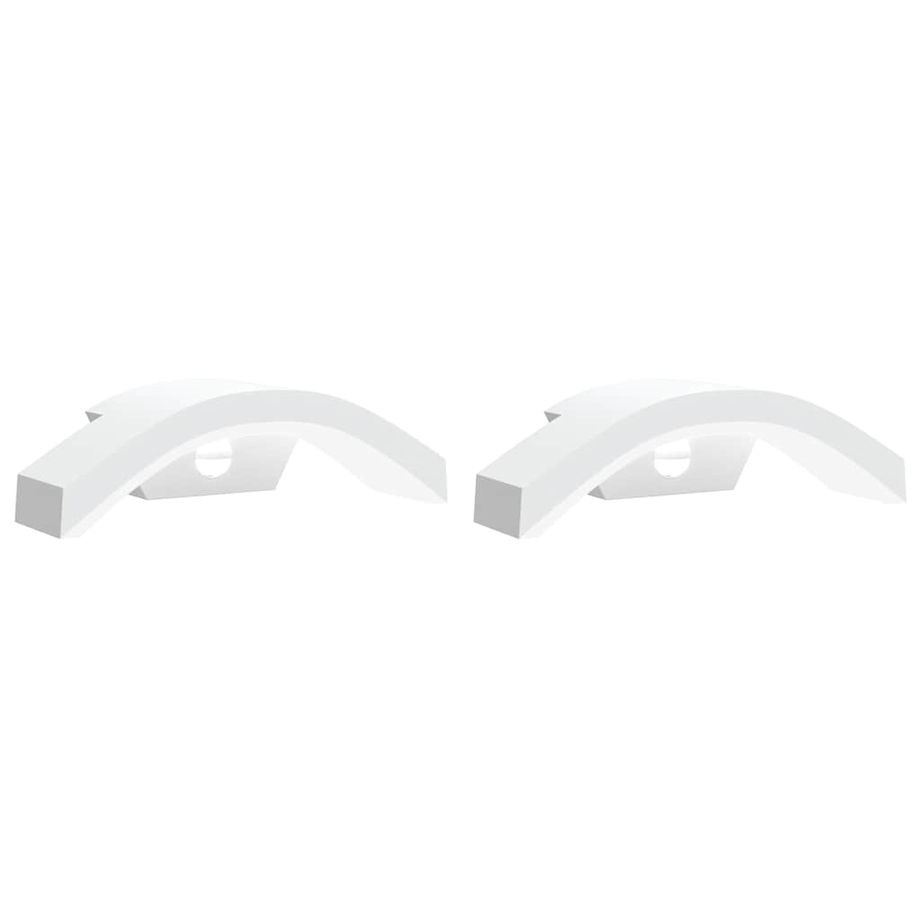Led-Außenwandleuchten Mit Sensor 2 Stk. Aludruckguss Weiß