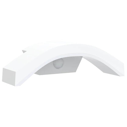 Led-Außenwandleuchten Mit Sensor 2 Stk. Aludruckguss Weiß