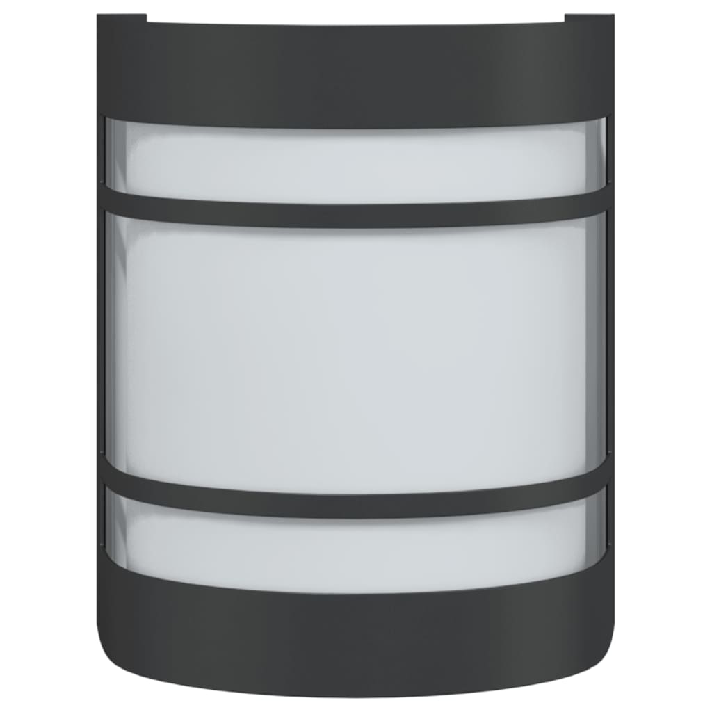 Außenwandleuchten 2 Stk. Edelstahl Schwarz