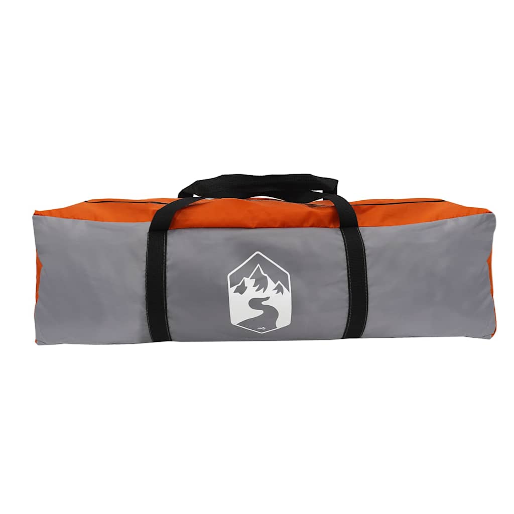 Tunnelzelt 4 Personen Und Orange Wasserdicht Grau